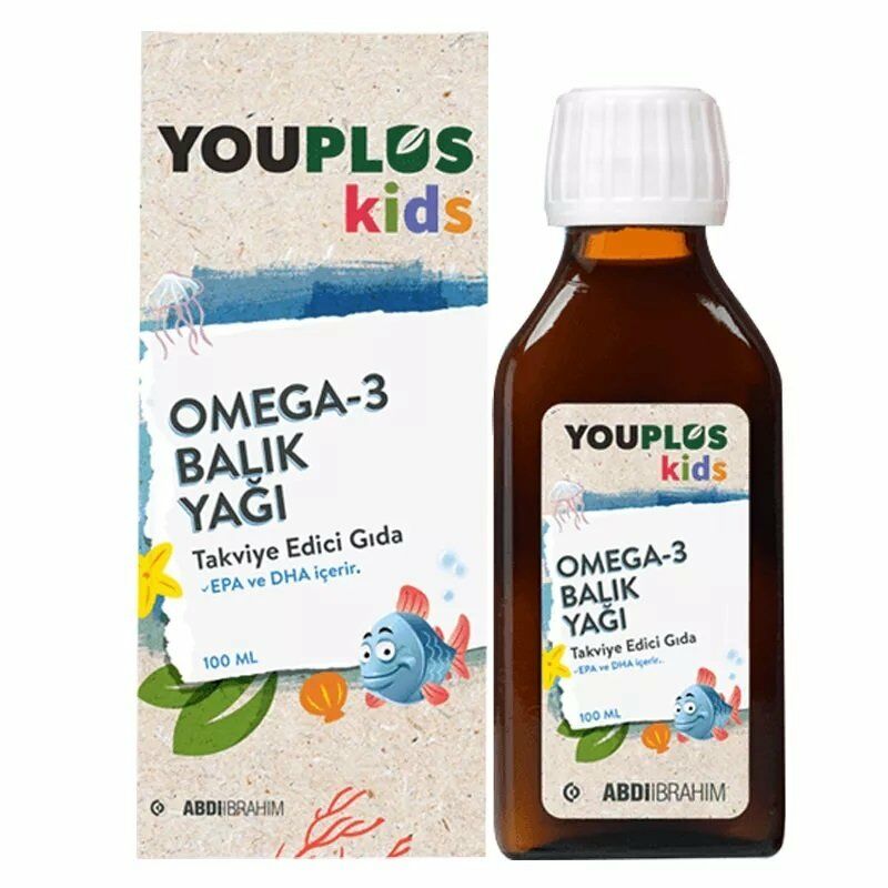YouPlus Kids Omega 3 Balık Yağı Şurup 150ml