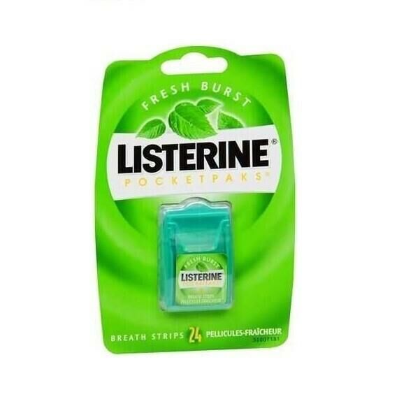 Listerine Pocketpaks Fresh Burst Strips 24 Adet Naneli Nesef Tazeleyici Strip