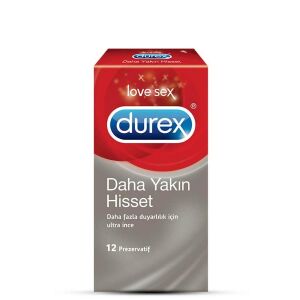 Durex Prezervatif Daha Yakın Hisset 12'Li