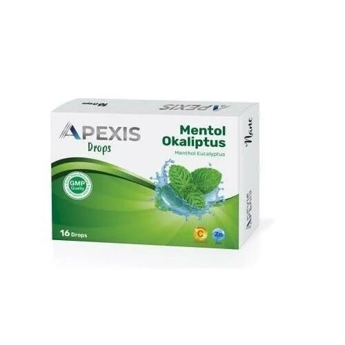 Apexis Drops Mentol Okaliptüs Aromalı 16 Adet