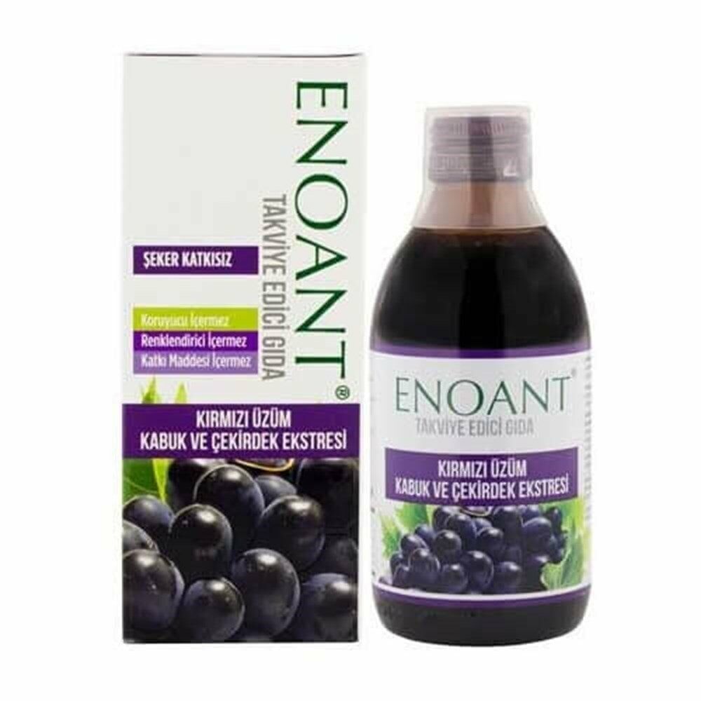 Enoant Şurup 250ml - Kırmızı Üzüm Kabuk ve Çekirdek Ekstresi