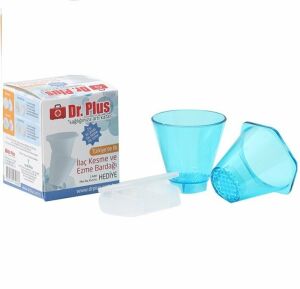 Dr.Plus İlaç Kesme ve Ezme Bardağı