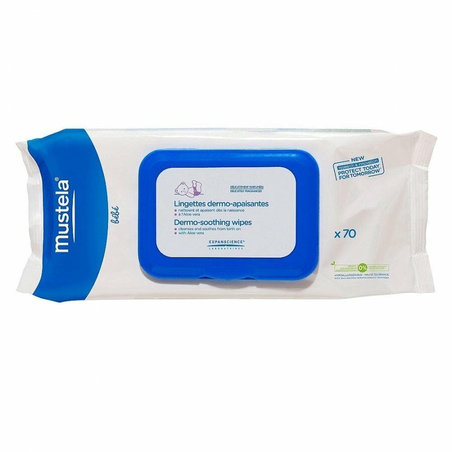 Mustela Dermo Soothing Wipes 70 Mendil