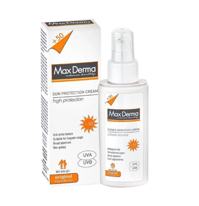 MaxDerma Güneş Koruyucu Krem SPF50 75ml - Mat