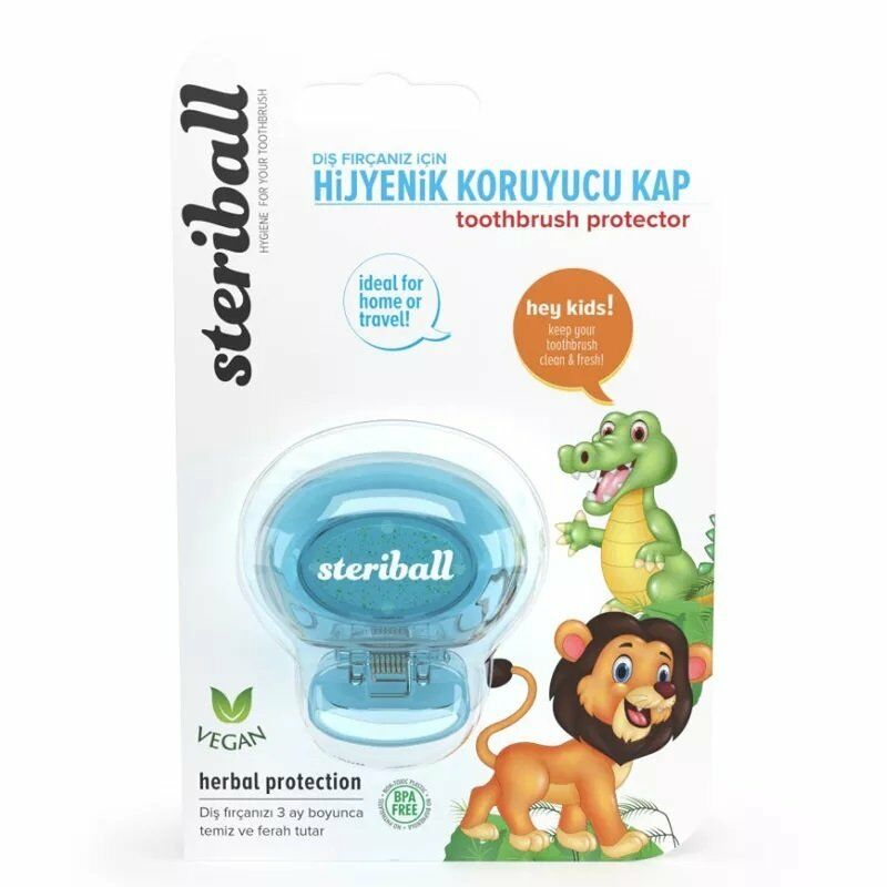 Steriball Toothbrush Protector Hijyenik Diş Fırçası Koruma Kabı - ASLAN