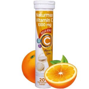 Naturmax Vitamin C 1000mg , Vitamin D3 ve Çinko içerikli 20 Efervesan Tablet