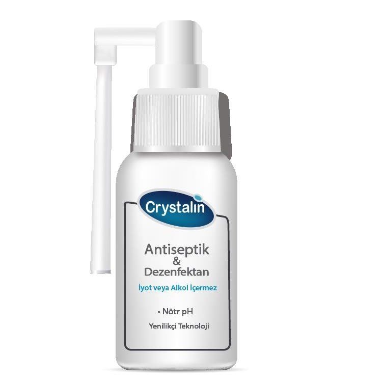 Crystalin Antiseptik Dezenfektan Sprey 50 ML