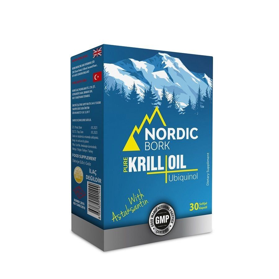 Nordic Bork Krill Oil Ubiquinol 30 Softgel