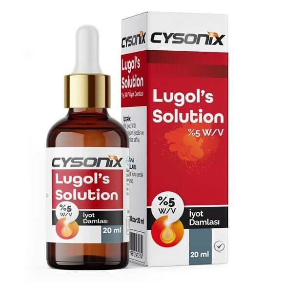 Cysonix Lugols Solution % 5 iyot Damla 20 ml