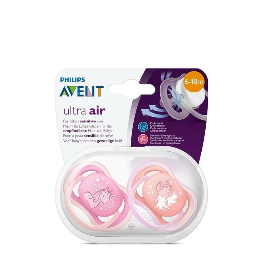 Avent 34522 Ultra Air Emzik 6-18 Ay 2 Li Desenli Kız