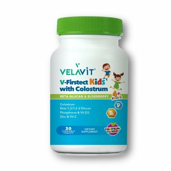Velavit V-Firstect KIDS with Colostrum 30 Vegi Tablet