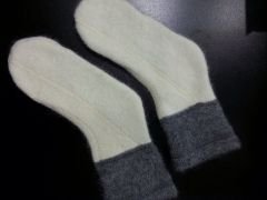 Angora Termal Şeker/Yatak Çorabı (Dikişsiz) M - Krem