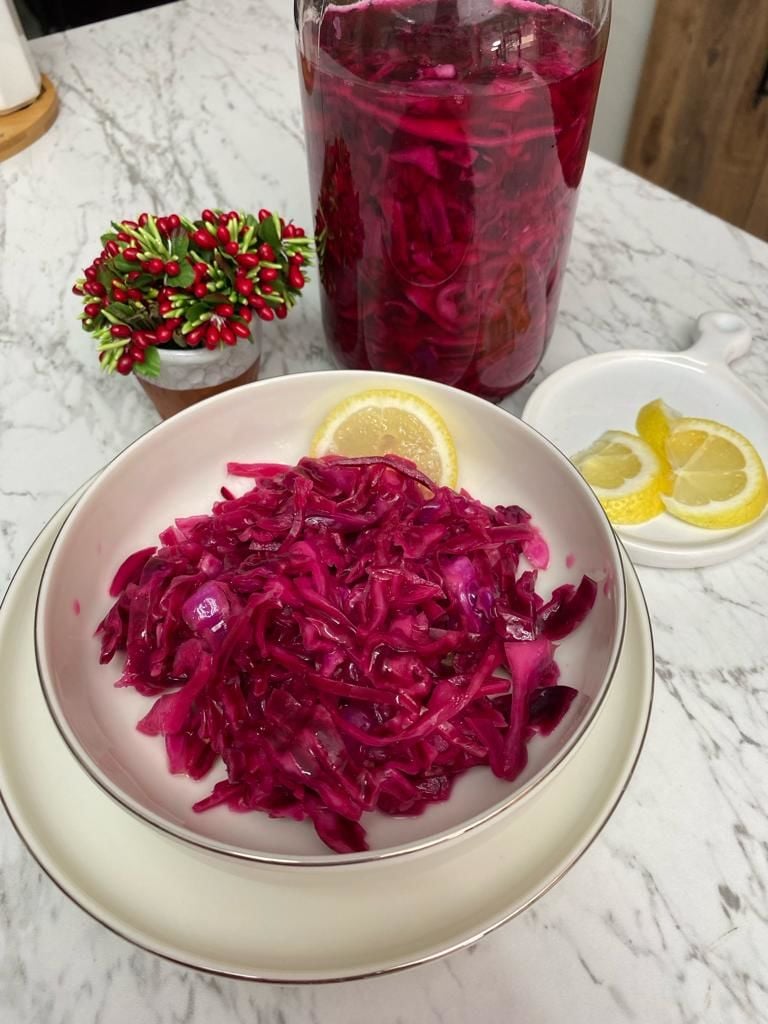 Tükenmez Kırmızı Lahana Salatası/Turşusu
