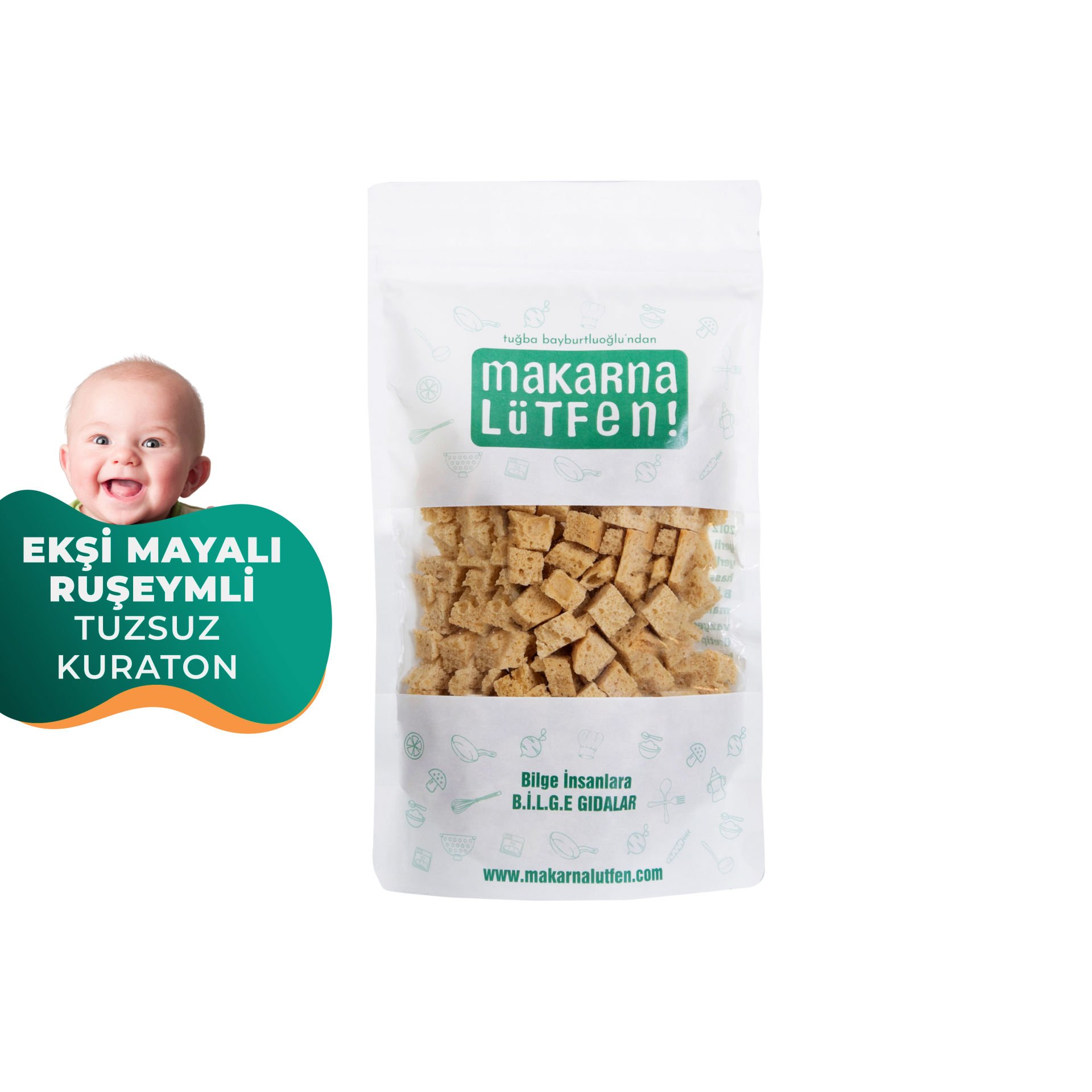 Ekşi Mayalı, Ruşeymli, Tuzsuz Kuraton (150 gram)