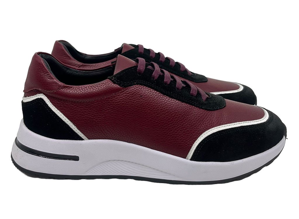 DERİ-G BORDO ERKEK SNEAKERS C-028-1BRD