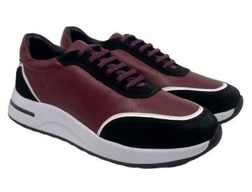 DERİ-G BORDO ERKEK SNEAKERS C-028-1BRD