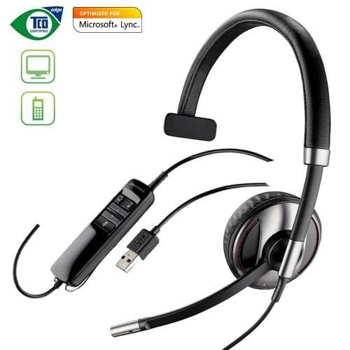 Plantronics Blackwire C710-M Tek Taraflı Taçlı Bluetooth Cep Telefonu ve PC Kulaklığı