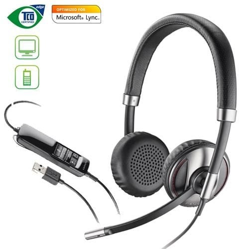 Plantronics Blackwire C720-M Çift Taraflı Taçlı Bluetooth Cep Telefonu ve PC Kulaklığı