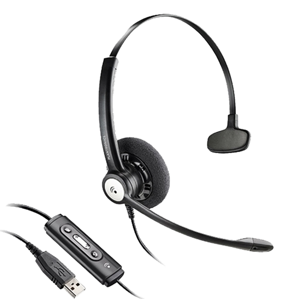 Plantronics ENTERA HW111N-USB E&A Tek Taraflı Taçlı Kulaklık