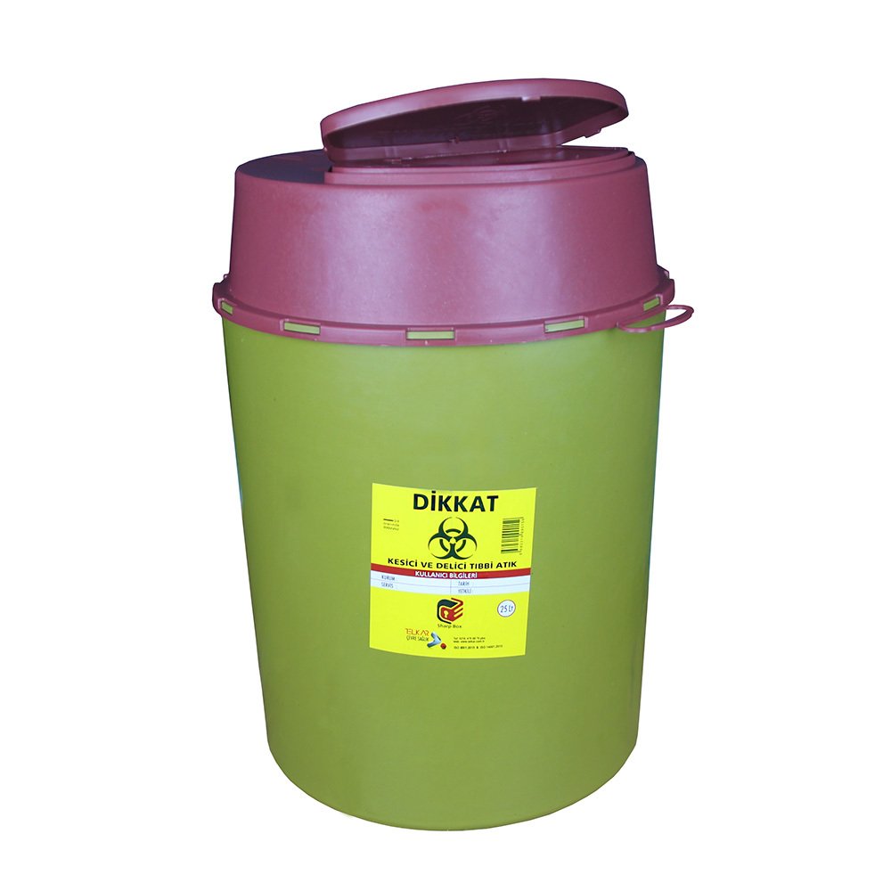 Telkar Tıbbi Atık Kovası 25 Litre