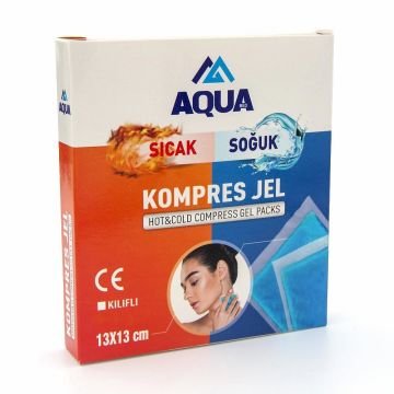 Aqua Kılıflı Sıcak Soğuk Jel Kompres 13cm*13cm