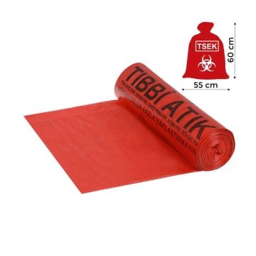 Florex Tıbbi Atık Torbası 55*60 25'li Rulo