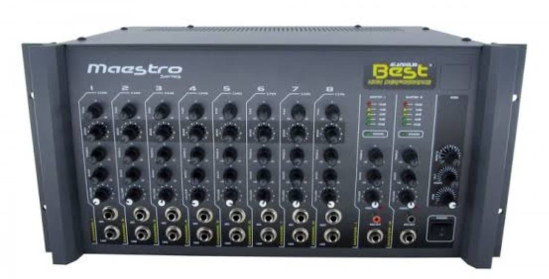 BEST PLUS AN300S 8 Kanal 2x300 Watt Stereo Anfi Mixer