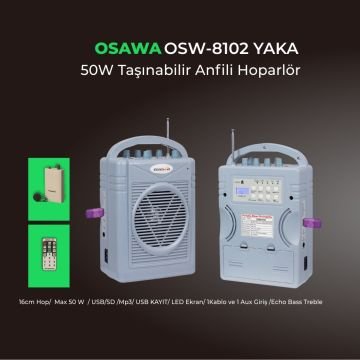 0sawa OSW-8102 Yaka Taşınabilir Şarjlı Mevlit Anfisi