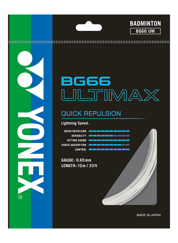 BG66 Ultimax 10m Badminton Kordajı - Beyaz | Yonex