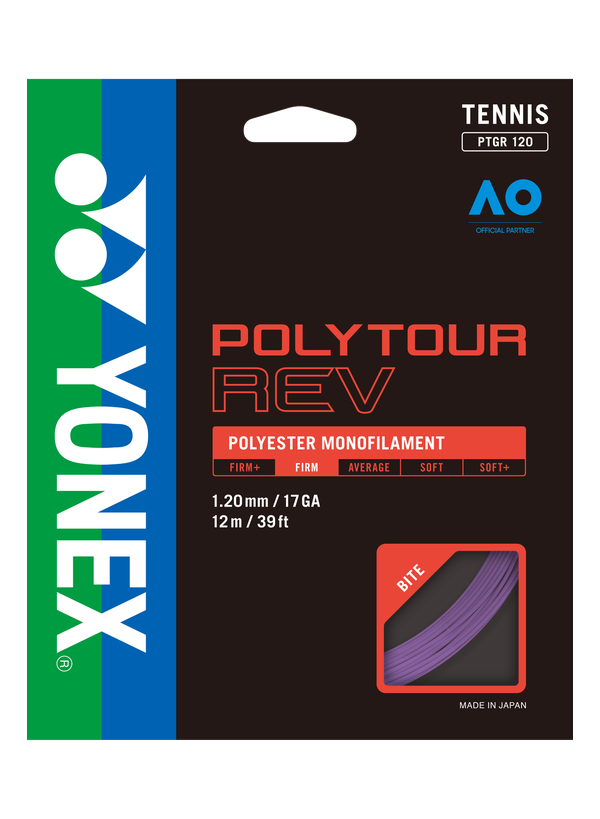 PolyTour Rev 120 Monofilament 12m Tenis Kordajı - Mor |Yonex