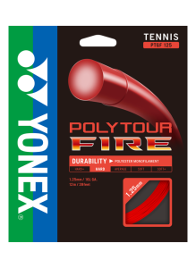 PolyTour Fire 125 Monofilament 12m Tenis Kordajı - Kırmızı | Yonex