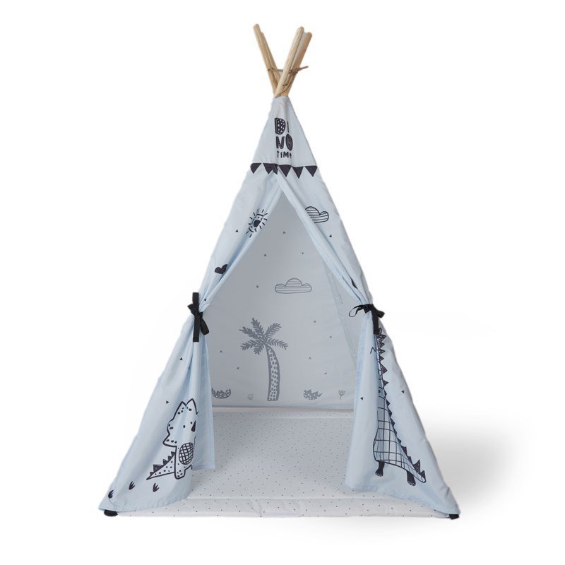 Tepee Çadır - Dino - Mavi - Standard