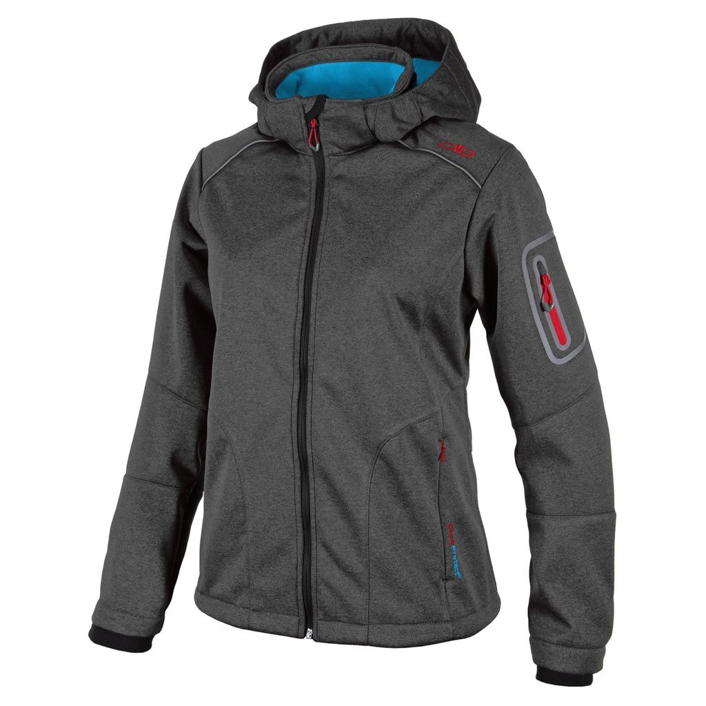 CMP Zip Hood Bayan Softshell Outdoor Mont