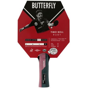 Butterfly Timo Boll Ruby Masa Tenisi Raketi