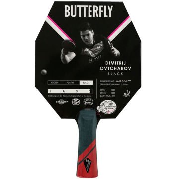 Butterfly Dimitrij Ovtcharov Black Masa Tenisi Raketi