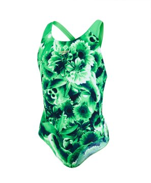 Speedo Endurance Plus Kız Çocuk Yüzücü Mayosu - Laci/Yeşil