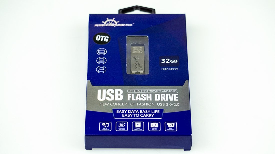 OTG USB 32 GB Flash bellek Disk (Katlanır) (Android Cihazlarla uyumlu Micro usb girişi)