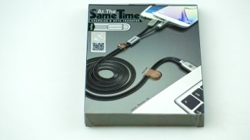 Remax Sametime (Siyah) Apple İphone lightning ve Samsung Micro usb kablo