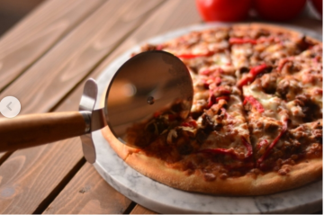 Bambum B0594 Maya Pizza dilimleyici Servis Seti - pizza kesme bıçağı