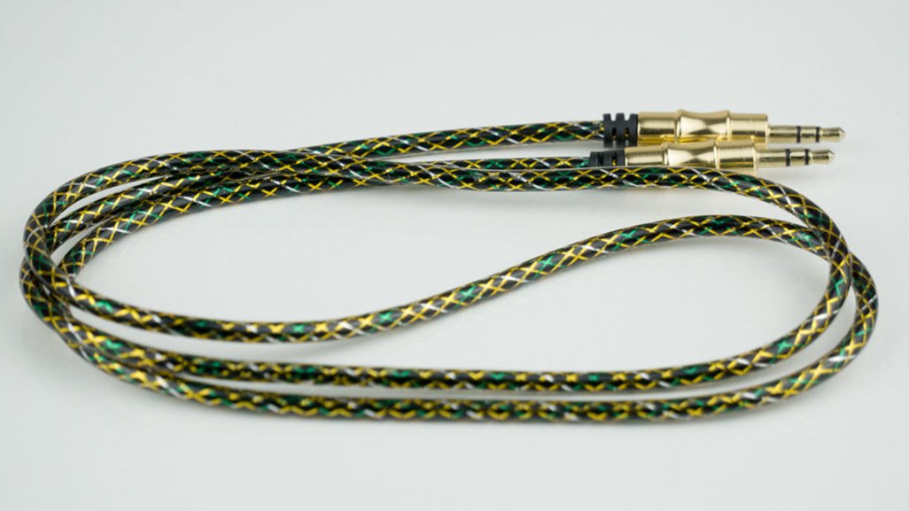 jack Aux 100cm 3,5mm Kablo Metal Örgü Renkli