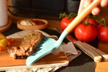 Bambum B2690  Gohan - Süzgeçli Geniş Spatula yemek spatula