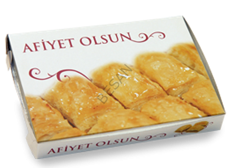 KARTON BAKLAVA KUTUSU 500 GR RESİMLİ