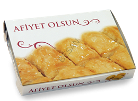 KARTON BAKLAVA KUTUSU 1000 GR RESİMLİ