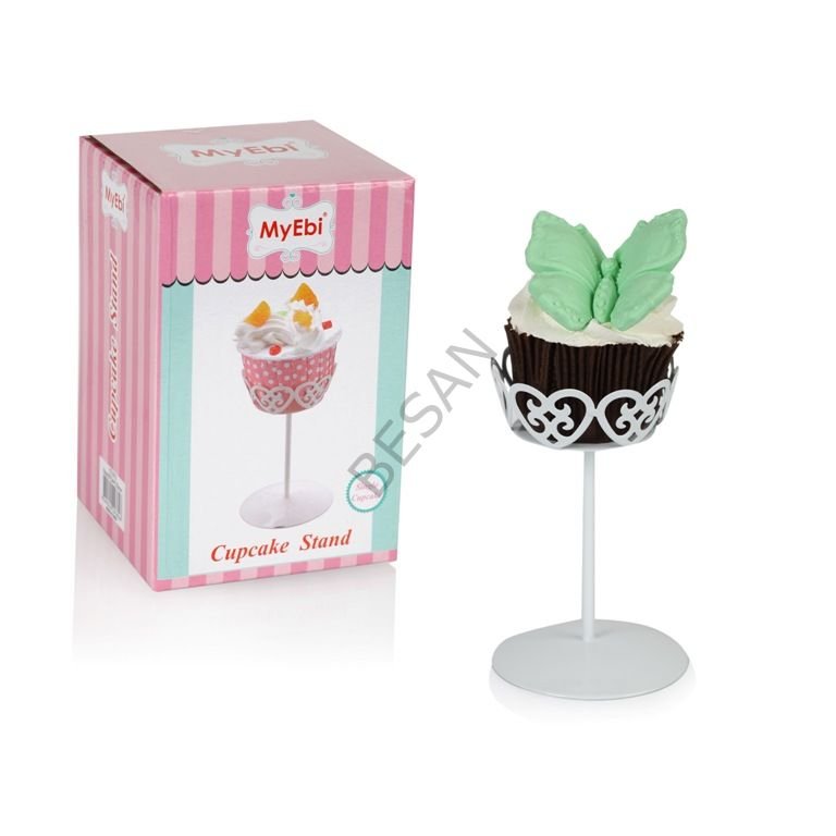 METAL CUPCAKE STANDI BEYAZ