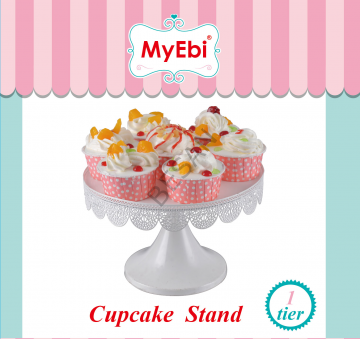 METAL CUPCAKE STANDI BEYAZ