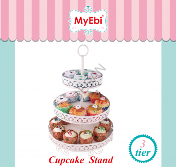 METAL CUPCAKE STANDI 3 KATLI