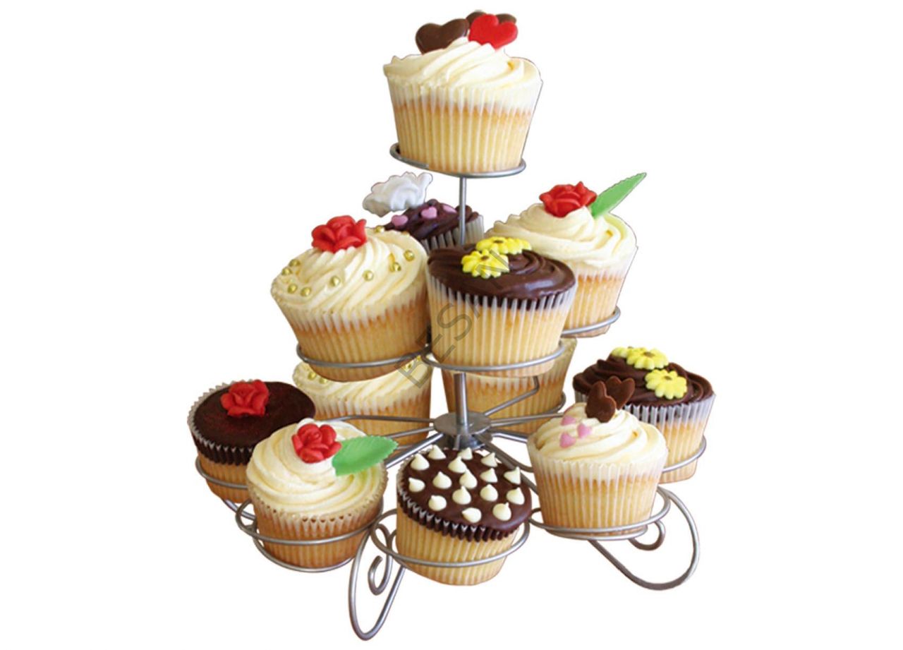 METAL CUPCAKE STANDI 3 KATLI / 13'LÜ