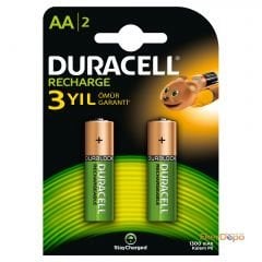 DURACELL ŞARJLI KALEM PİL (AA) 1300 MAH  2'Lİ