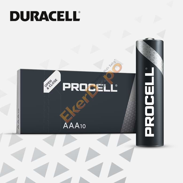 DURACELL PROCELL ALKALİN İNCE PİL AAA 10'LU