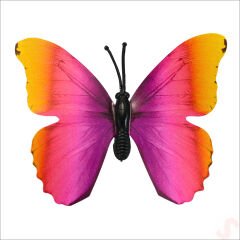 Bükülebilir Çubuklu ve 3 Boyutlu Kelebek, 12 Adet - Rainbow